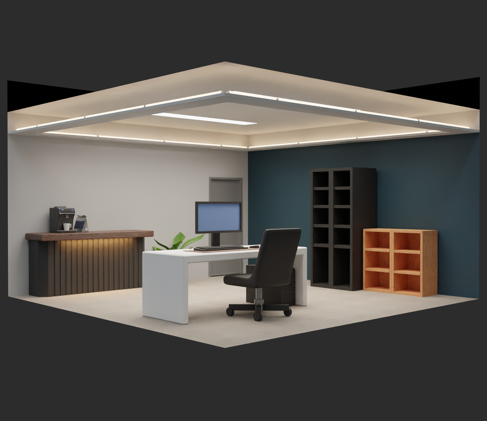 金鍏電子LED支架燈層板燈間接光照明應用4